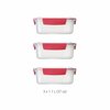 Joseph Joseph Food Cntr Set Red/Wht6Pc 81101